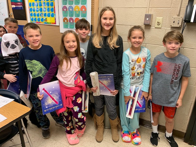 Kids on pajama day on our way to music! They were rewarded for good music behavior! Kids on pajama day on our way to music! They were rewarded for good music behavior!
